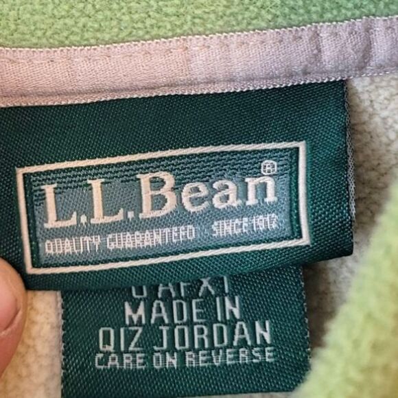 L.L. Bean Lime Green Women's Zip-Up Fleece Polartec Jacket Size S - Picture 3 of 5